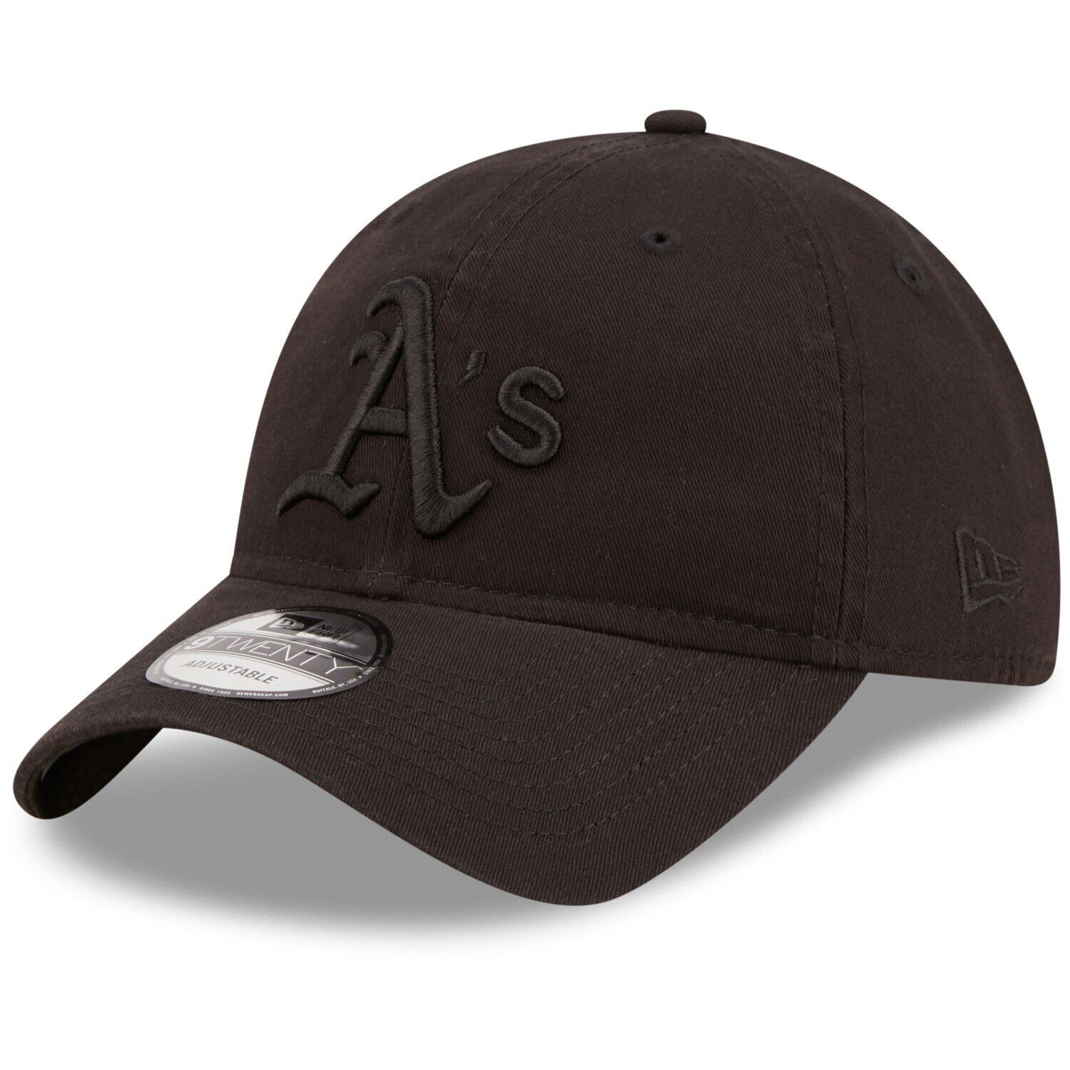 

Мужская регулируемая кепка New Era Oakland Athletics Black On Black Core Classic 2.0 9TWENTY