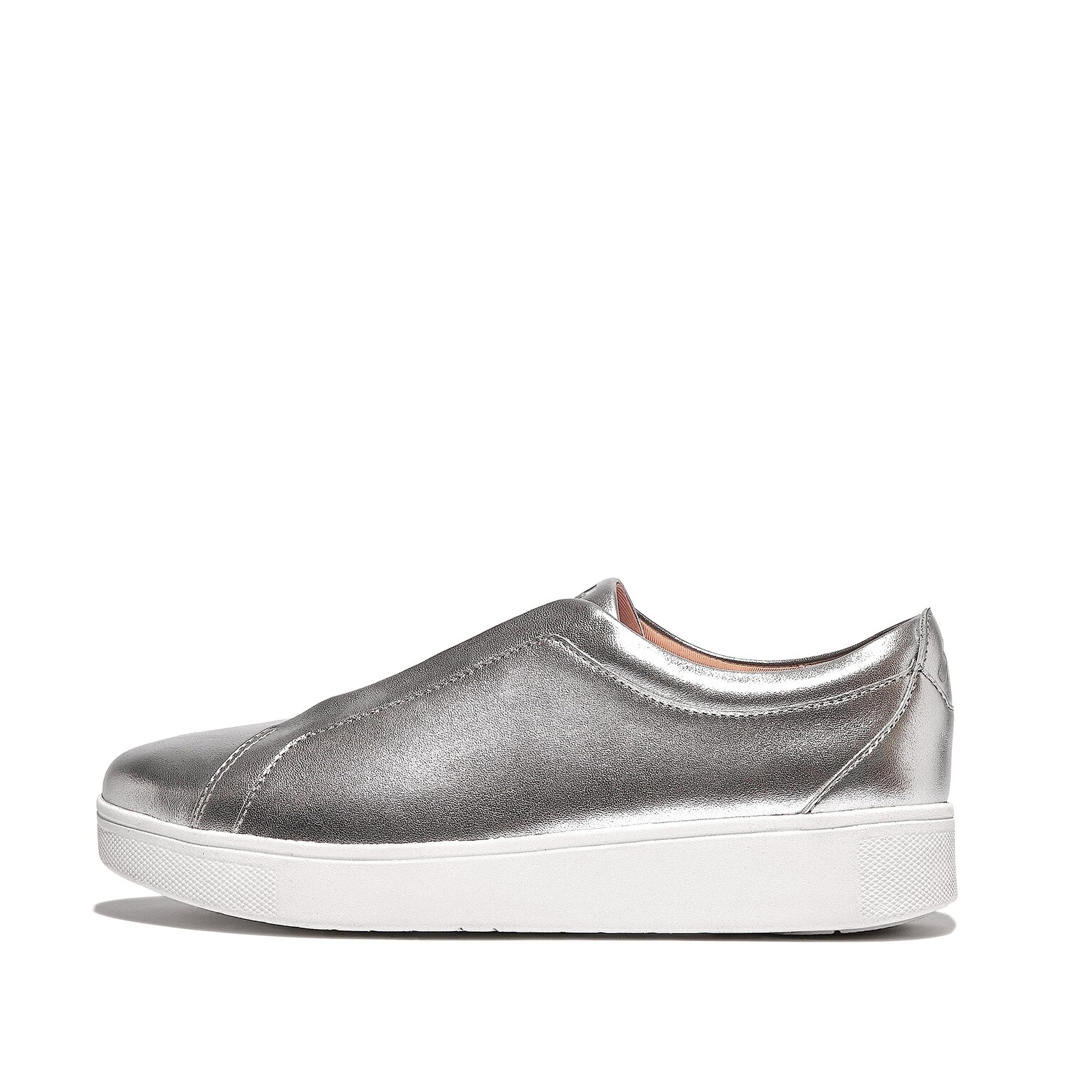 

Кроссовки FitFlop Rally Elastic Metallic Leather Slip-On Sneakers
