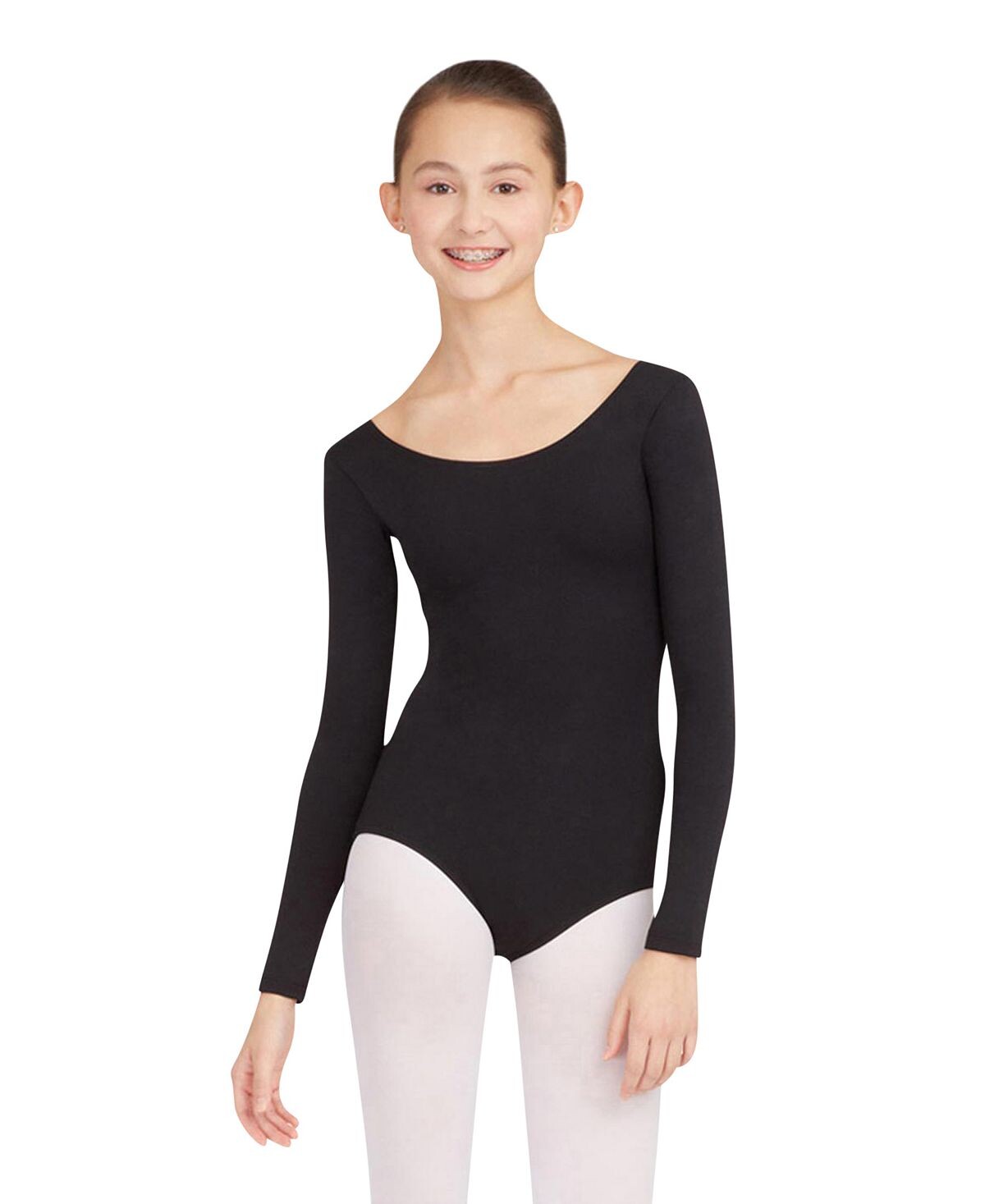 

Купальник с длинным рукавом Capezio, черный