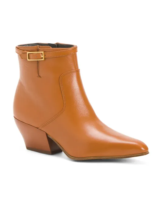 

Янтарные кожаные ботильоны Franco Sarto, коричневый