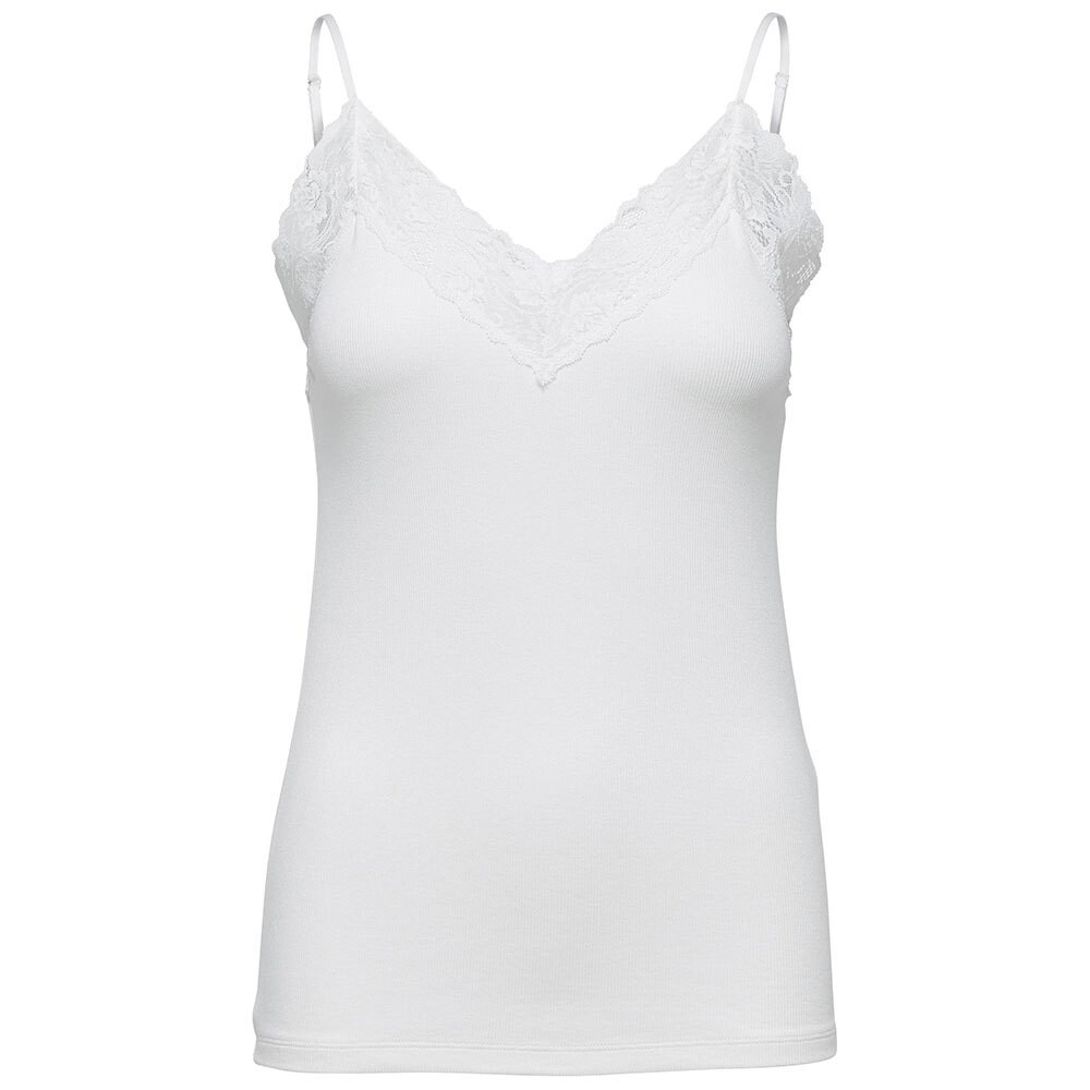 

Футболка без рукавов Selected Mandy Rib Lace, белый