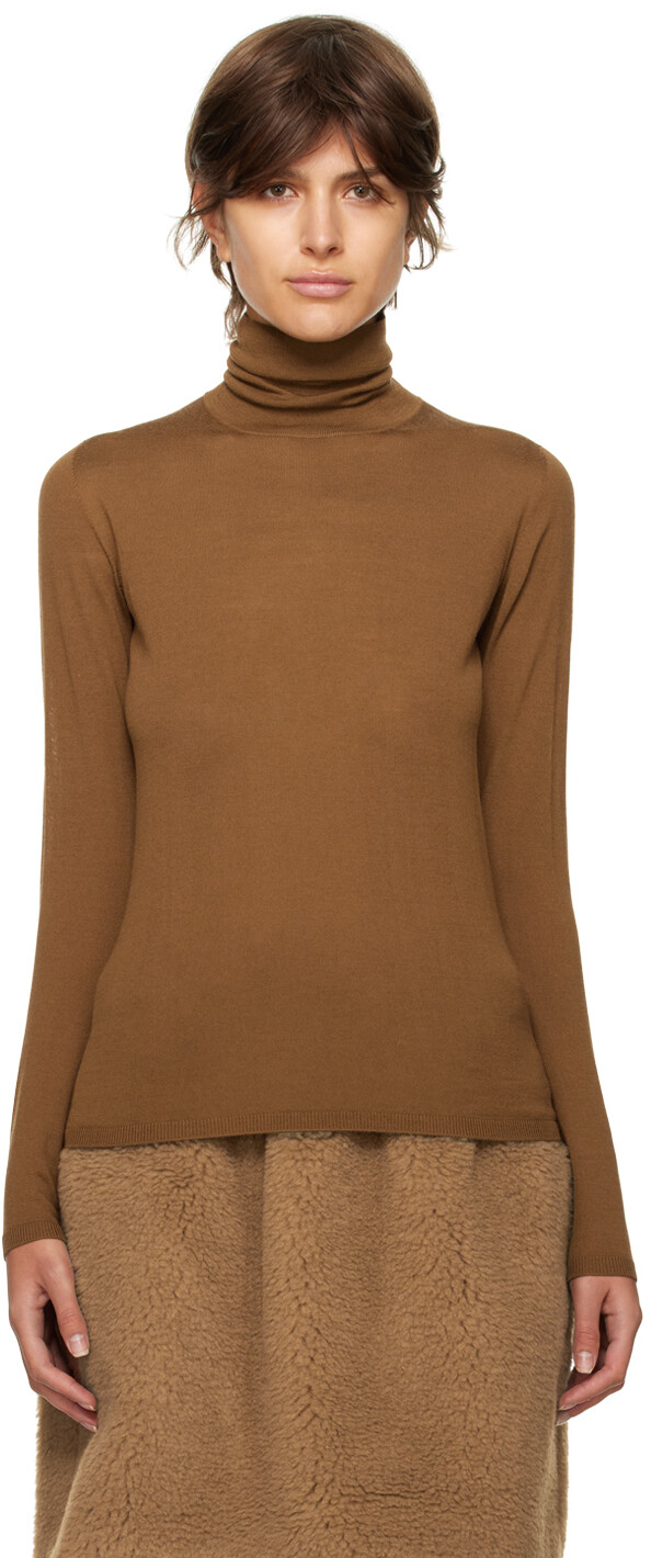 

Светло-коричневая водолазка Saluto Max Mara