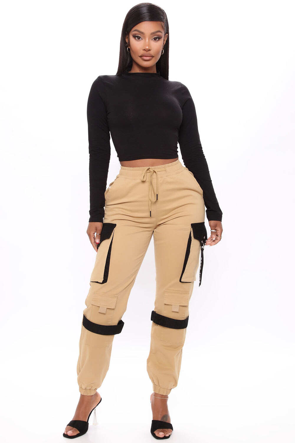 

Брюки карго Fashion Nova RJJ2905, хаки