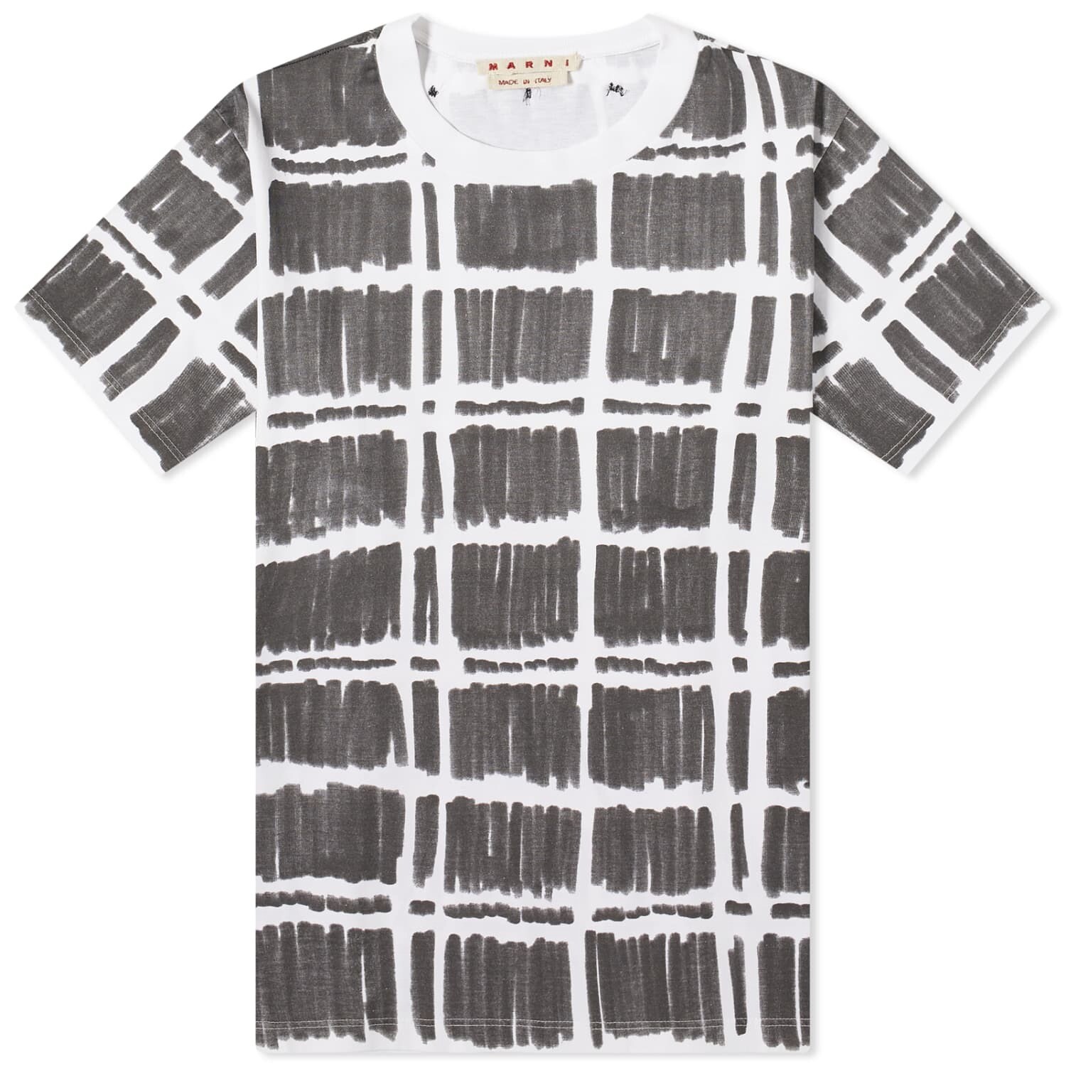 

Футболка Marni Big Check, черный