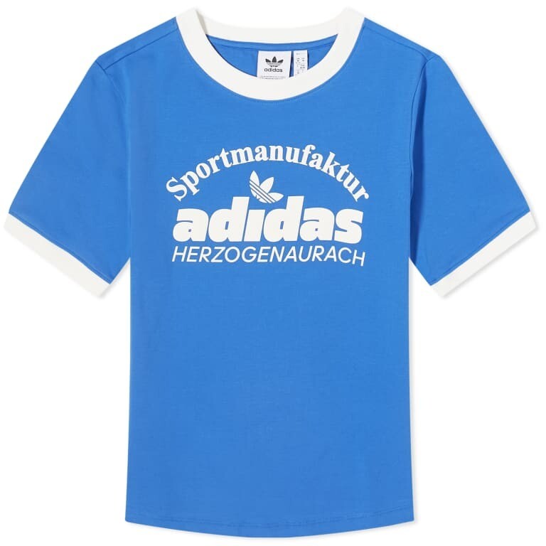 

Футболка Adidas Retro Graphics, синий/белый