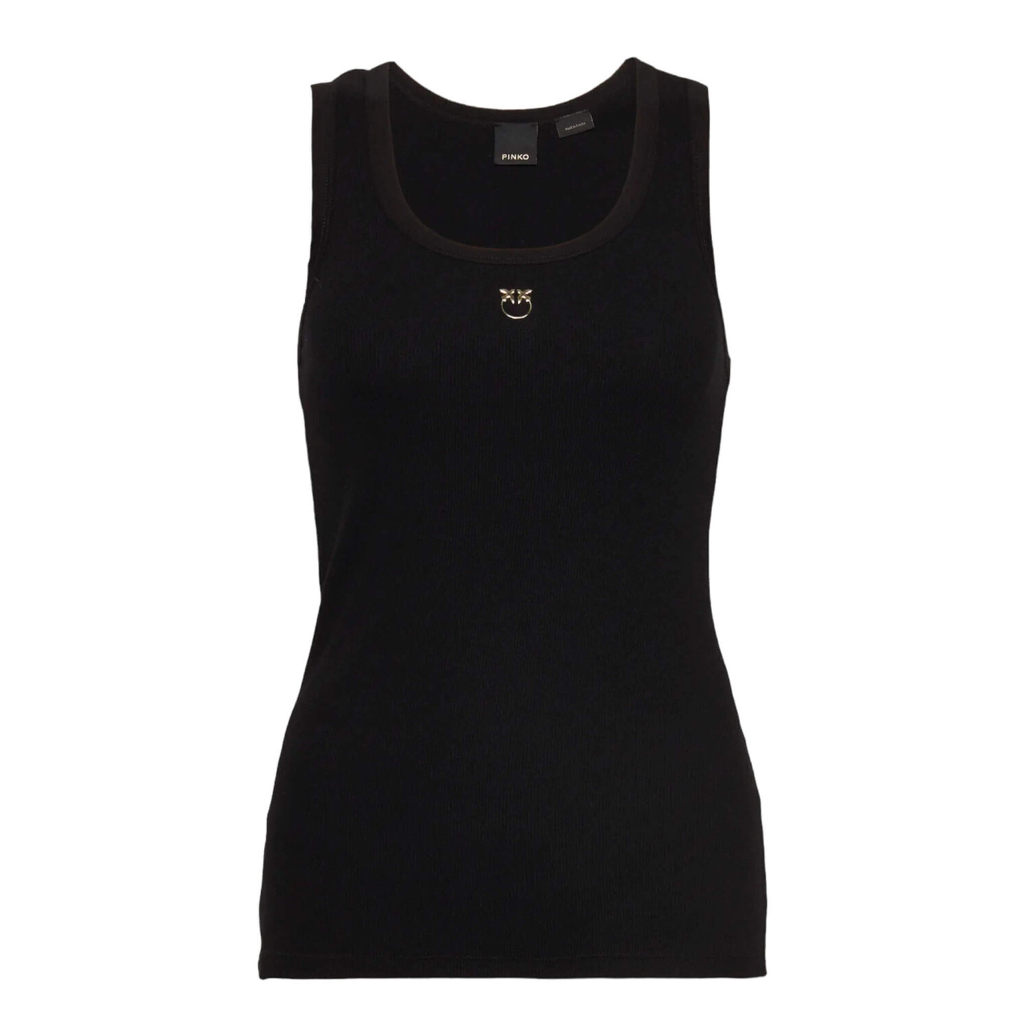 

Топ Pinko Calcolatore Canottiera Costina, черный