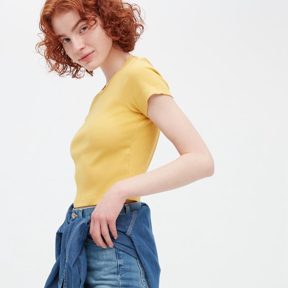 

Футболка хлопковая Uniqlo, желтый