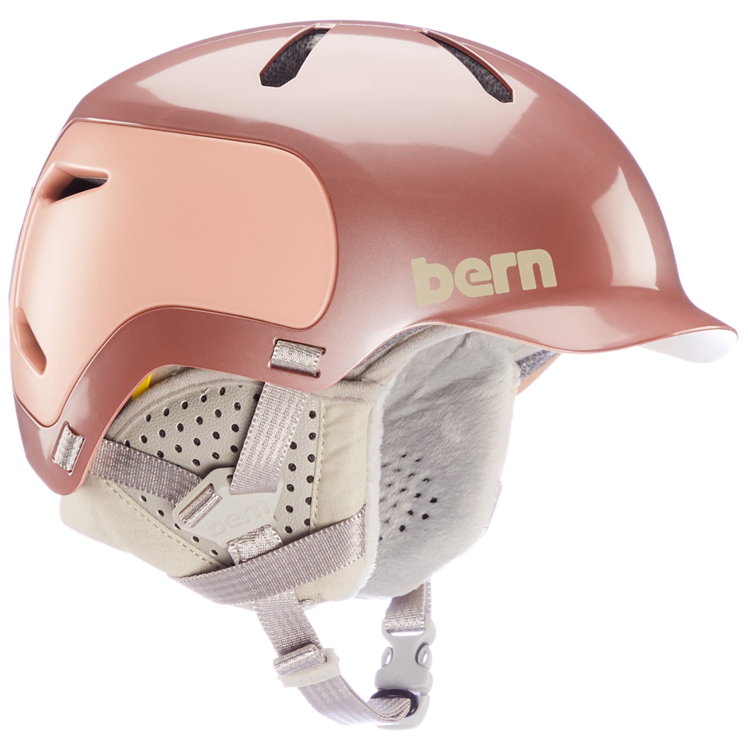 Шлем Bern Watts 2.0 MIPs, розовое золото цена и фото