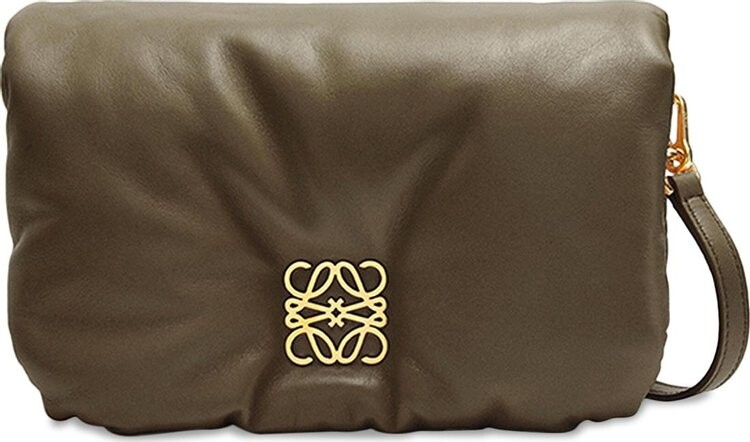 

Сумка Loewe Goya Puffer Mini Bag Dark Khaki, загар