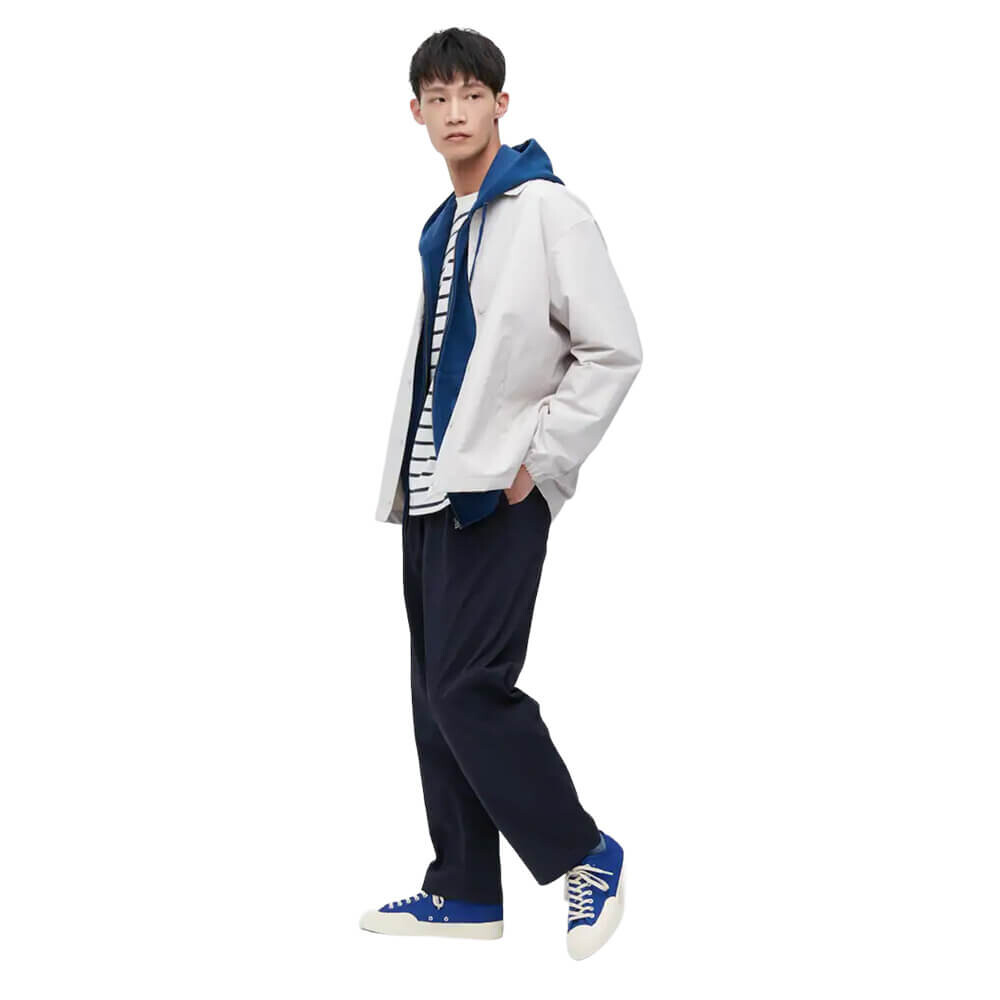 

Брюки Uniqlo Cotton Relaxed Fit Ankle Length, темно-синий