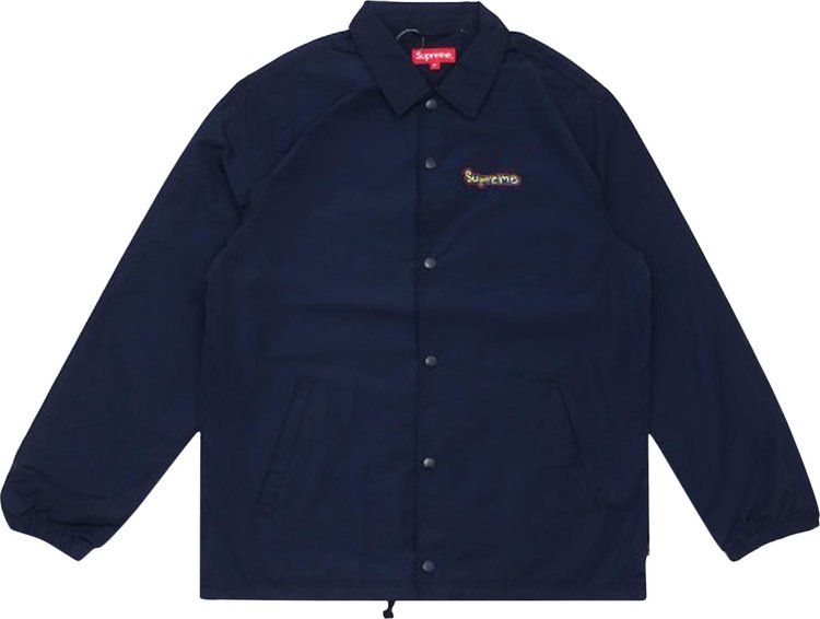 Куртка Supreme Gonz Logo Coaches Jacket 'Navy', синий куртка supreme gummo coaches jacket red красный