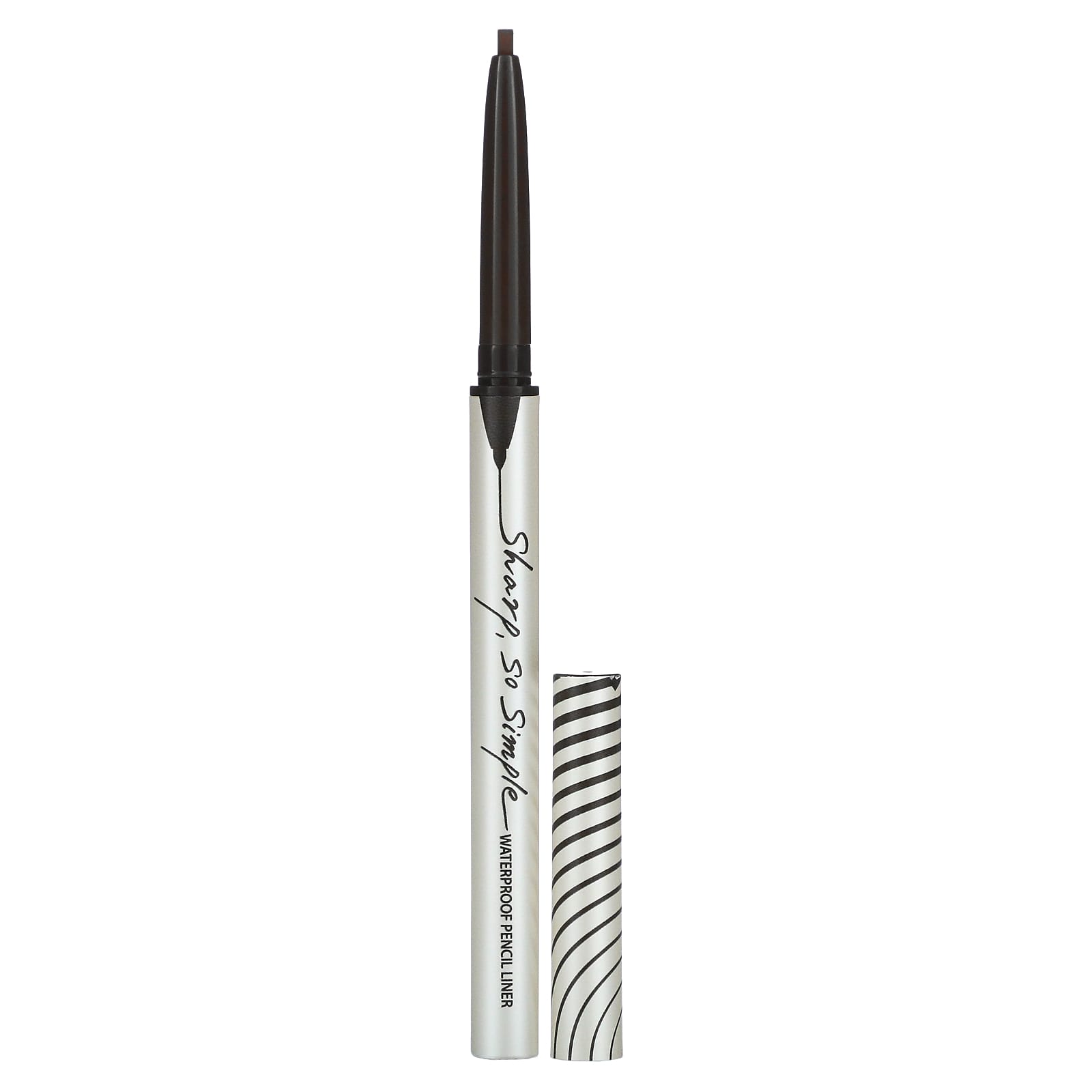 Sharp, So Simple, водостойкая подводка для карандашей, 02 коричневый, 0,004 унции (0,14 г) Clio подводка карандаш для глаз clio sharp so simple waterproof 0 14 г