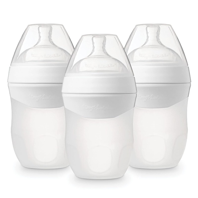 Бутылочки для кормления 3 шт. по 180 мл Tiny Twinkle Silicone, белый бутылочки для кормления 3 шт по 180 мл tiny twinkle silicone белый