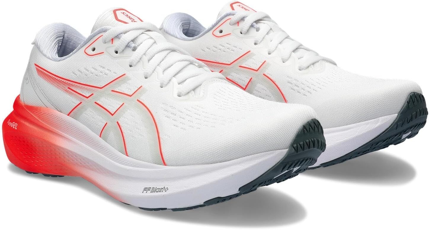 

Кроссовки GEL-Kayano 30 ASICS, цвет White/Sunrise Red, Белый