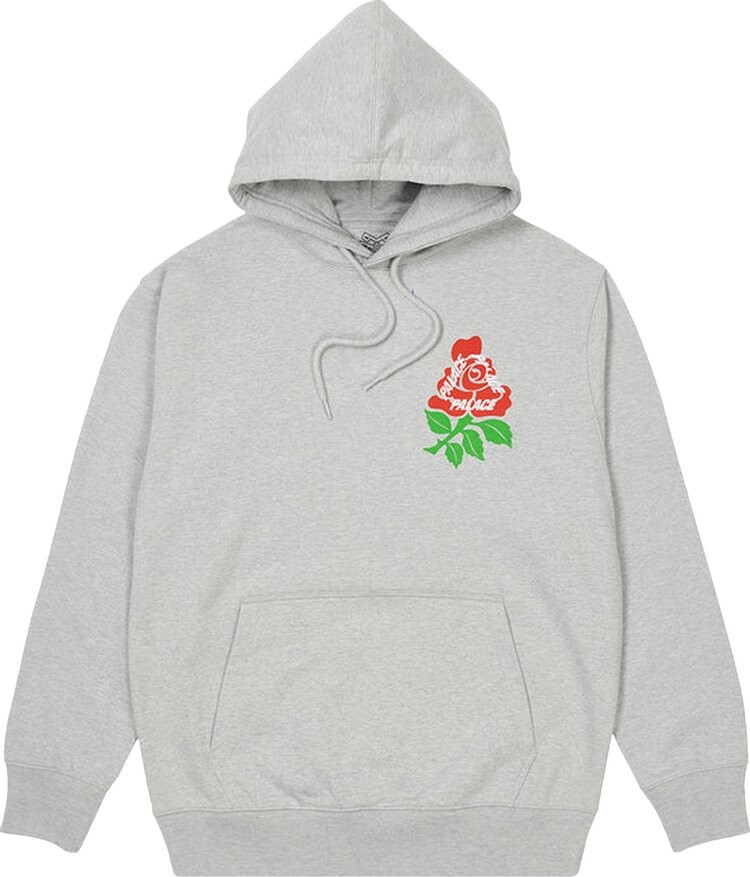 

Толстовка Palace English Rose Hood 'Grey Marl', серый