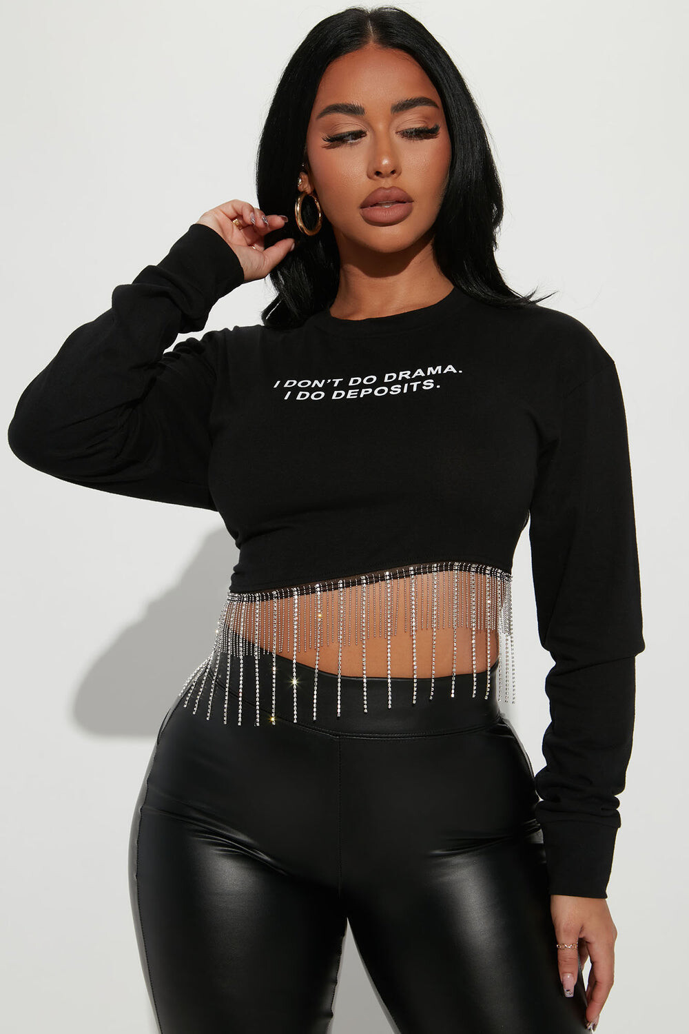 

Топ Fashion Nova T4422, черный