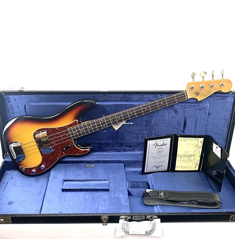 Басс гитара Fender Custom Shop '63 Precision Bass Journeyman - Aged 3-Tone Sunburst