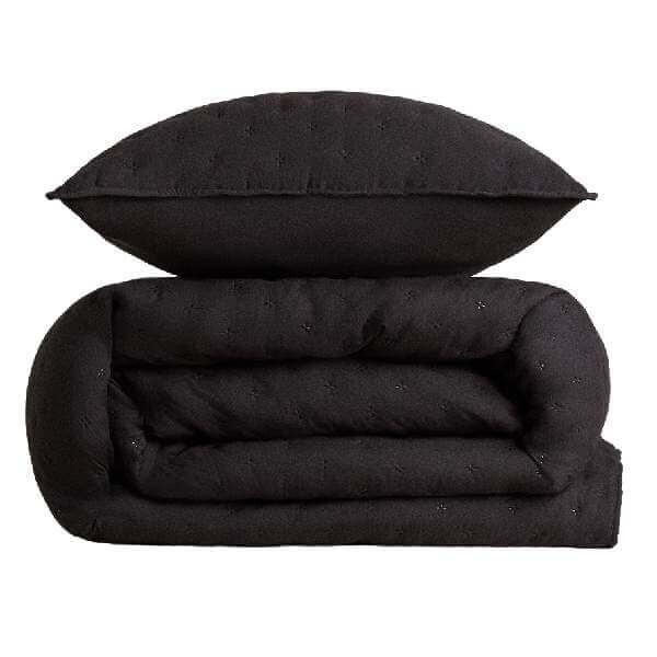 

Покрывало Zara Home Soft-touch, черный