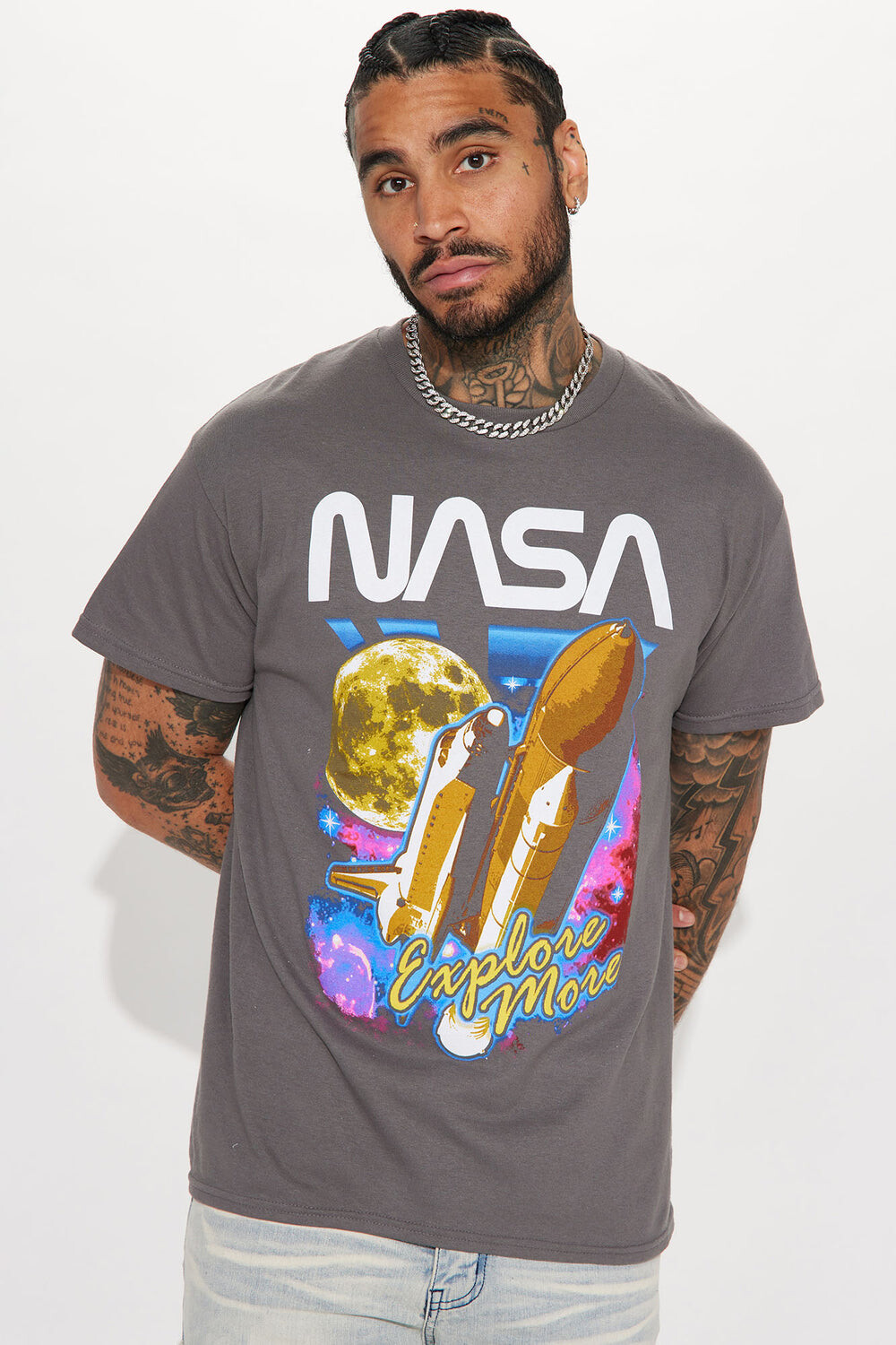 

Футболка Fashion Nova NSA1450XX, угольный, Серый