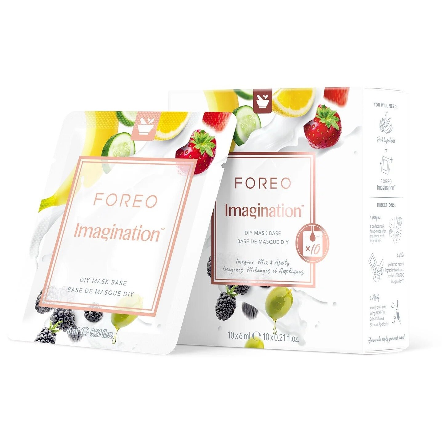 

Набор масок Foreo Imagination Diy Face Base For All, 10 предметов