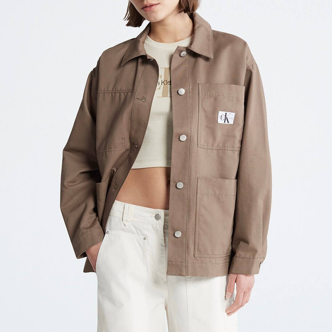 

Куртка-рубашка Calvin Klein Relaxed Utility, коричневый