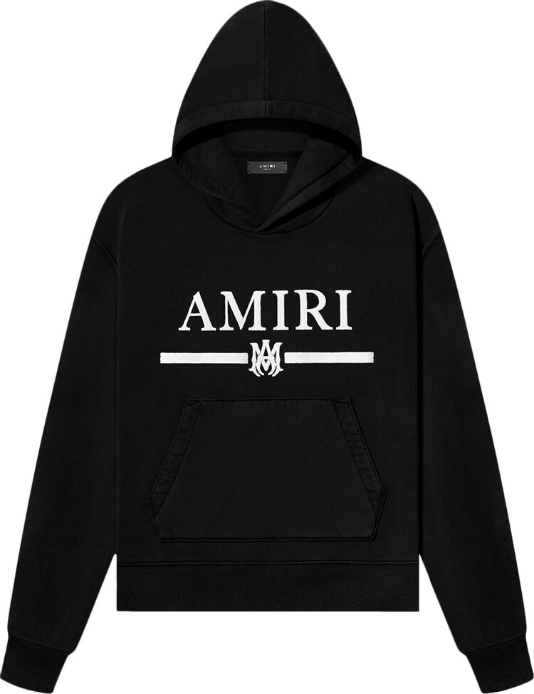 

Худи Amiri MA Bar Appliqué Hoodie Black, черный