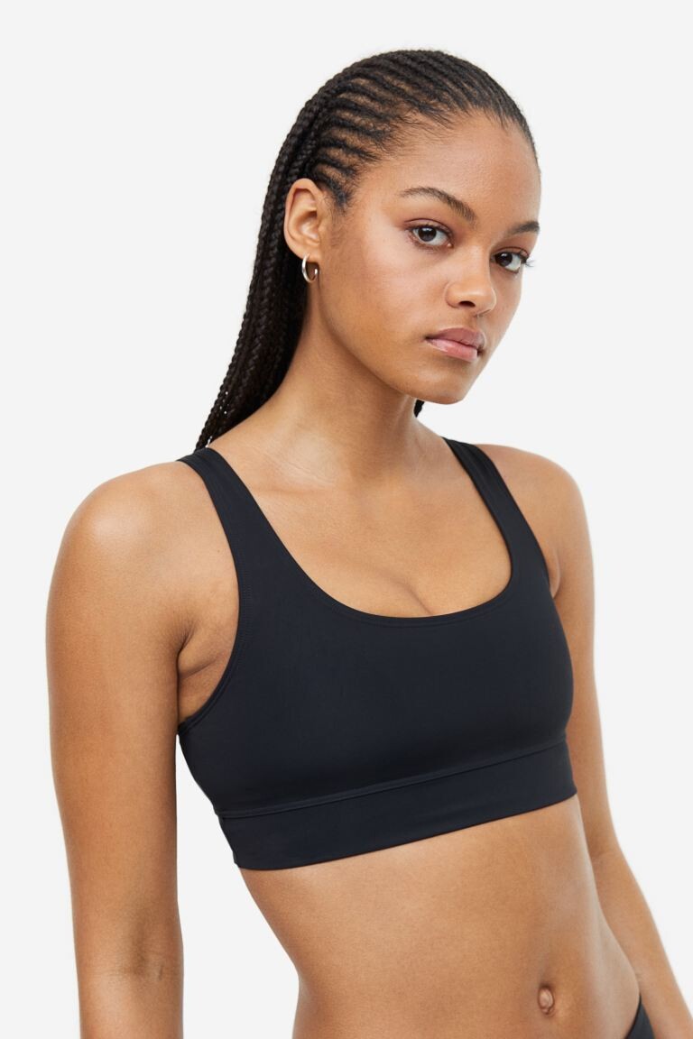 

Спортивный топ бикини H&M, черный