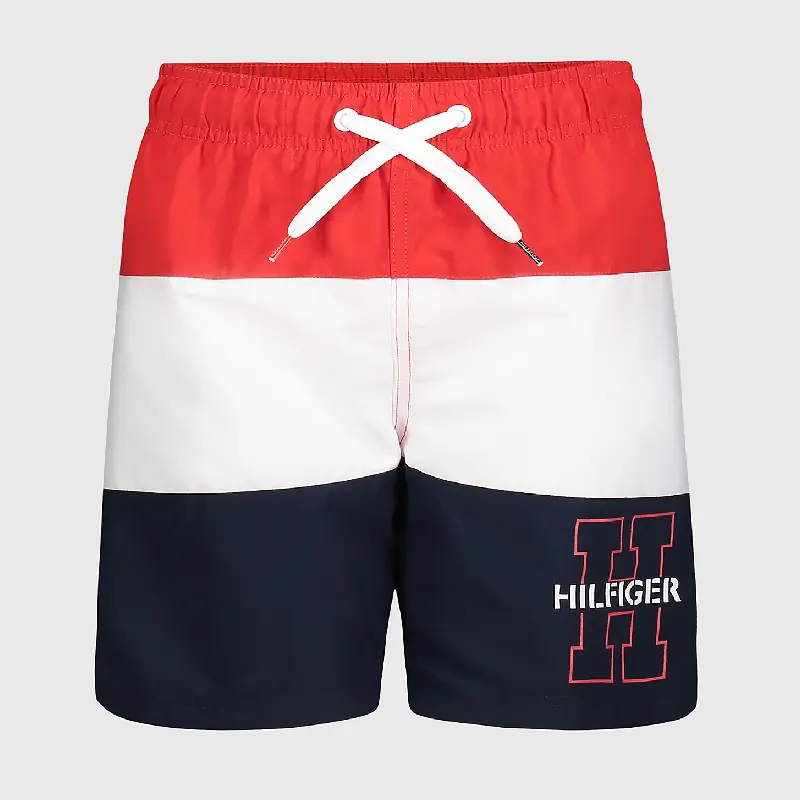 

Шорты Tommy Hilfiger Big Kids' Colorblock Board, темно-синий/красный/белый