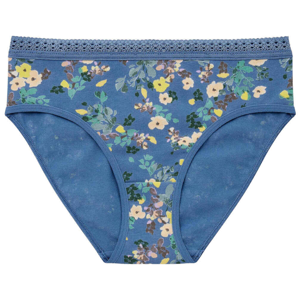 

Трусы Uniqlo Floral Mid Rise, синий