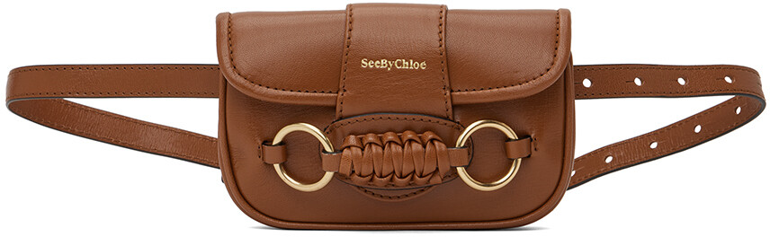 

Коричневая поясная сумка Saddie See by Chloé