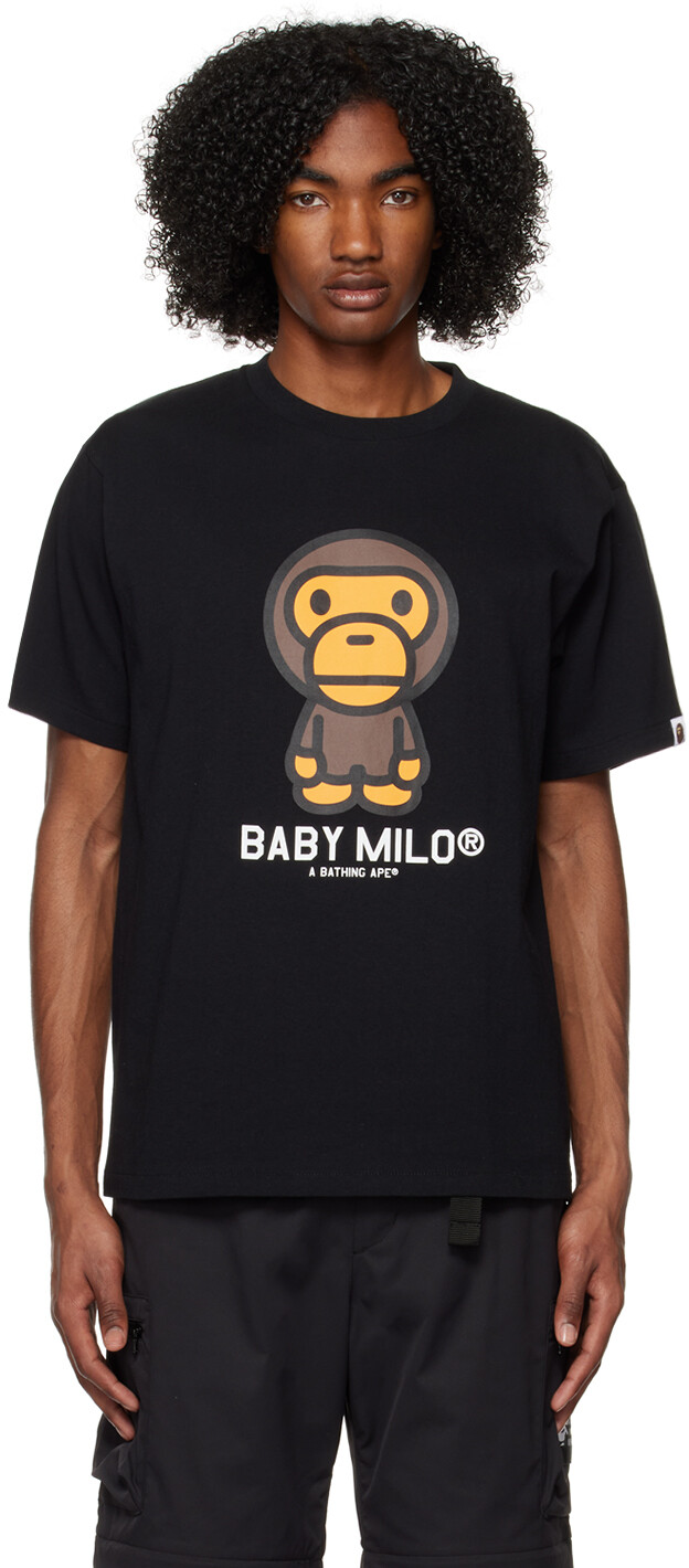 

Черная футболка Baby Milo BAPE, Черный