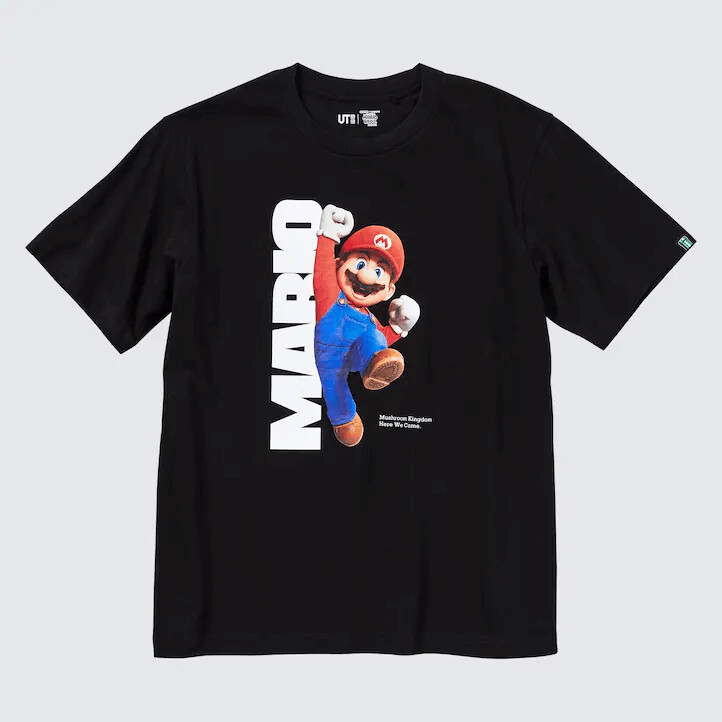 

Футболка Uniqlo UT Super Mario Bros. Movie, черный