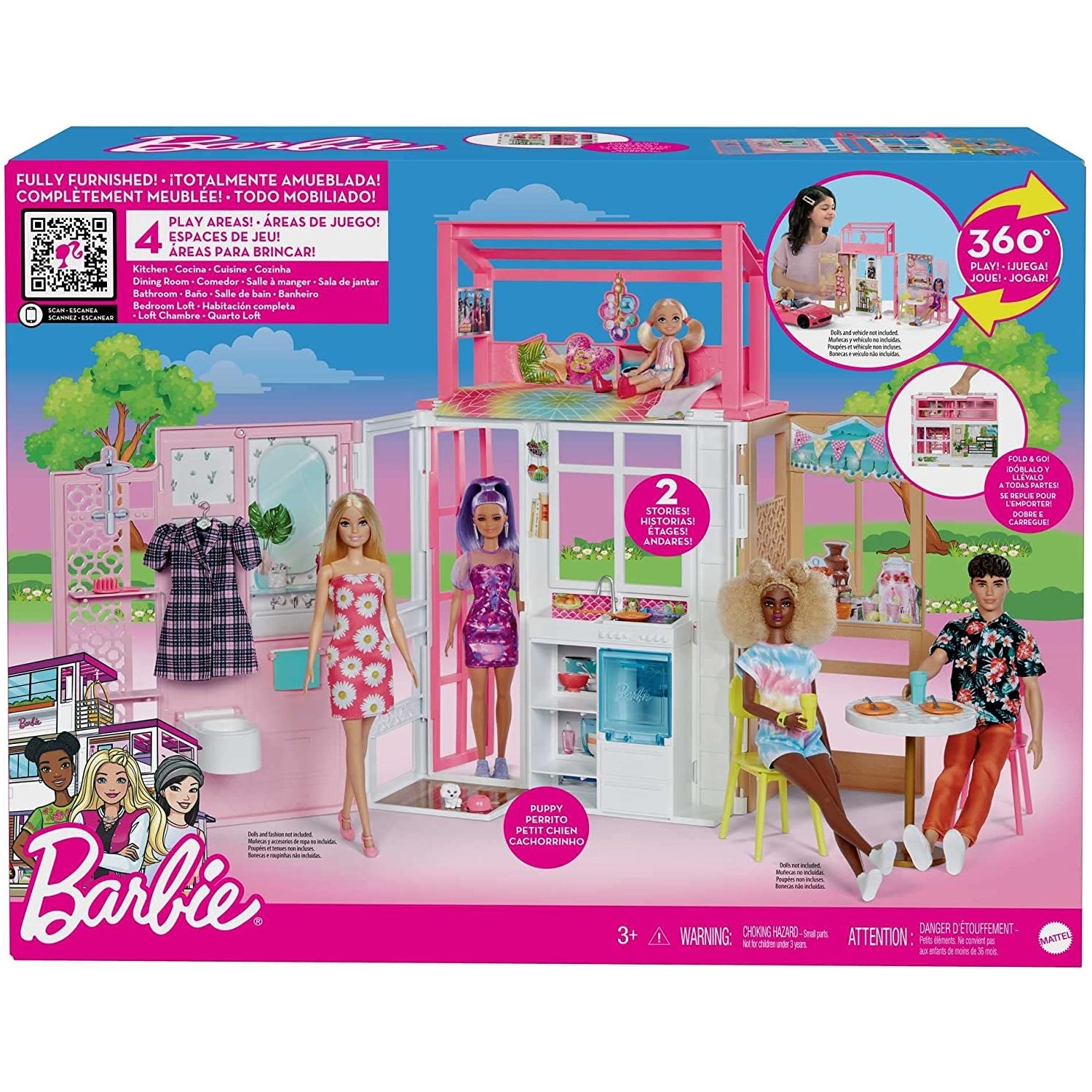 Дом Barbie переносной HCD47 – заказать по доступной цене из-за рубежа в  «CDEK.Shopping»