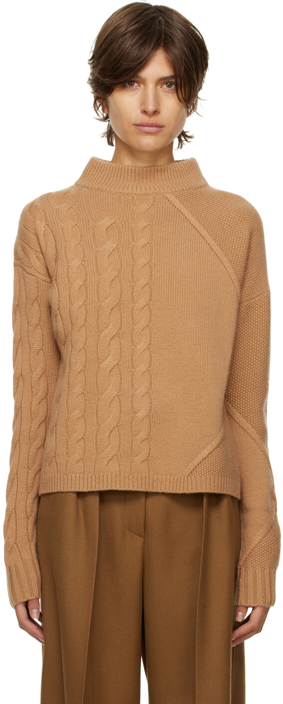 

Светло-коричневый свитер аккордо Max Mara