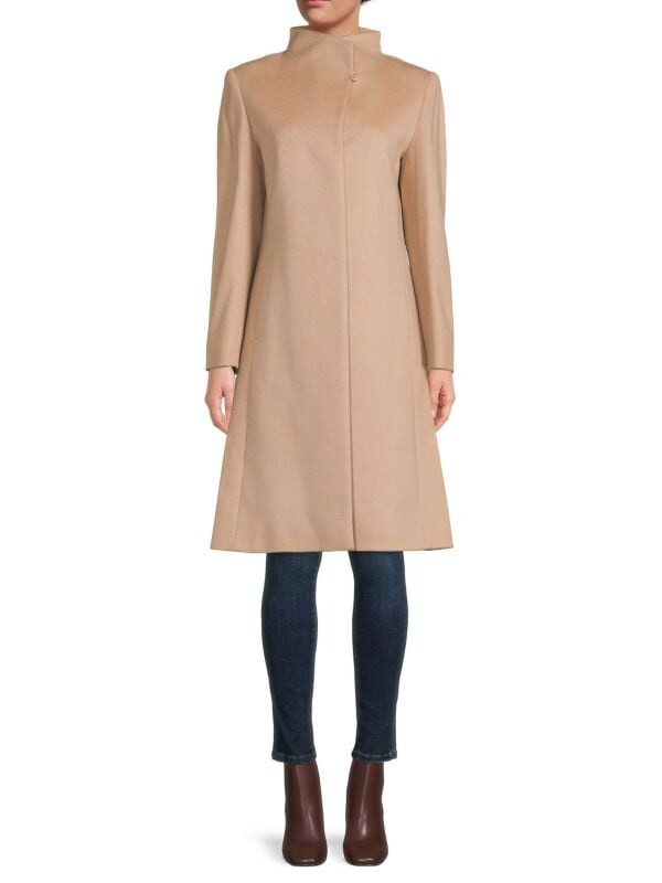 

Пальто из смесовой шерсти Cinzia Rocca Light camel