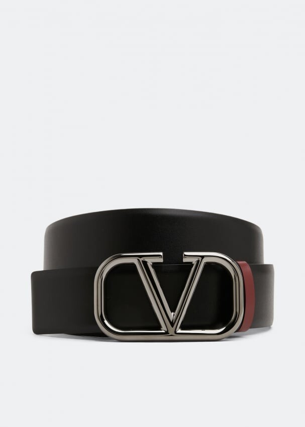 Ремень VALENTINO GARAVANI VLogo Signature reversible belt, черный резиновый ремень грм gt2 с замкнутой петлей 976 962 972 980 986 мм 2 гт ширина ремня 6 10 15 мм подходящий шкив gt2 для 3d принтера детали