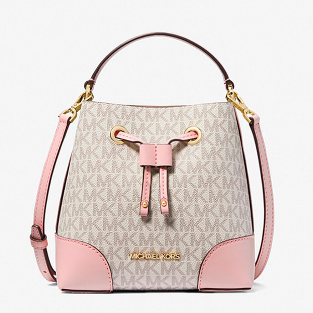 

Сумка-ведро Michael Michael Kors Mercer Small Logo, розовый