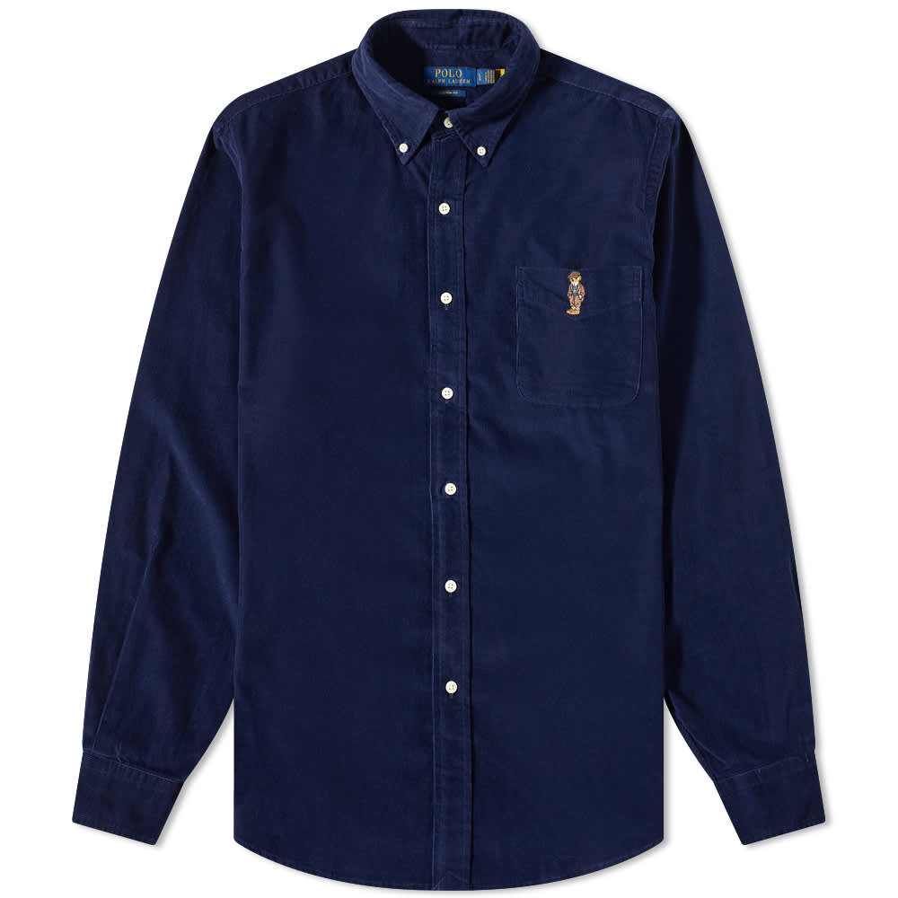 

Рубашка Polo Ralph Lauren Bear Embroidery Cord Shirt