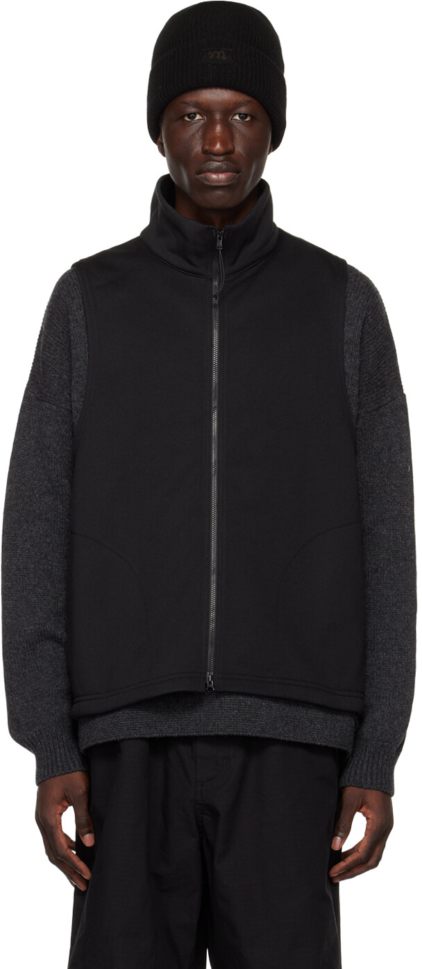 

Черный жилет с центральной вентиляцией Engineered Garments