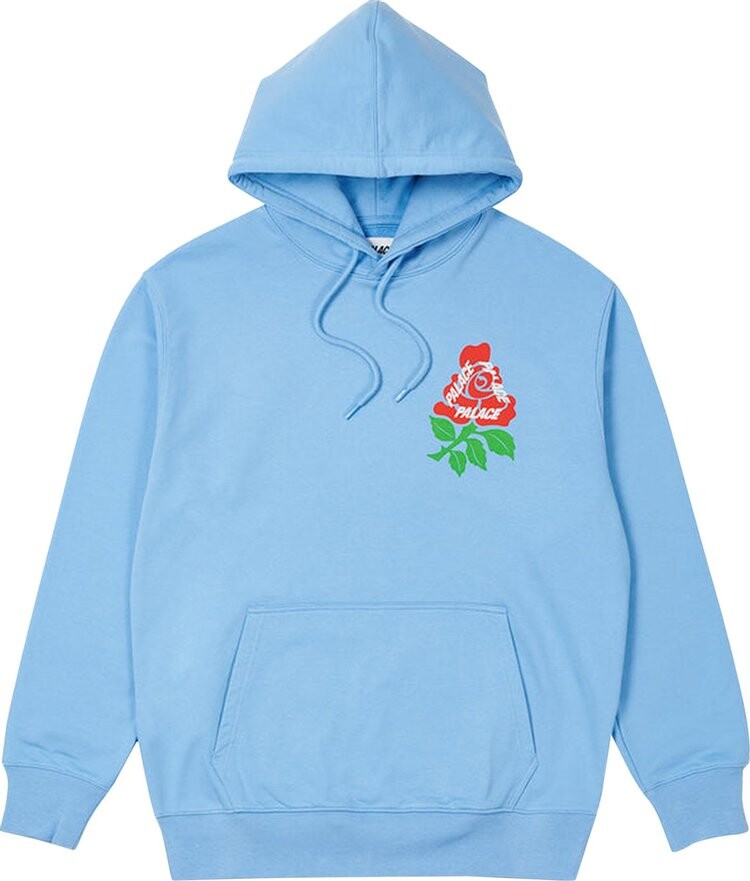 

Толстовка Palace English Rose Hood 'Light Blue', синий