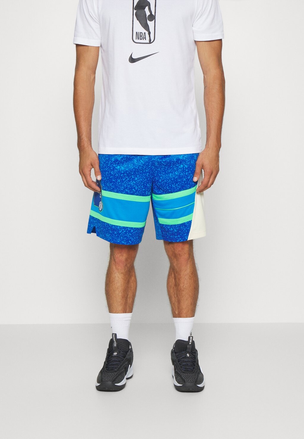 

Team Nba Milwaukee Bucks City Edition Short Nike, цвет blue/flat opal, Синий