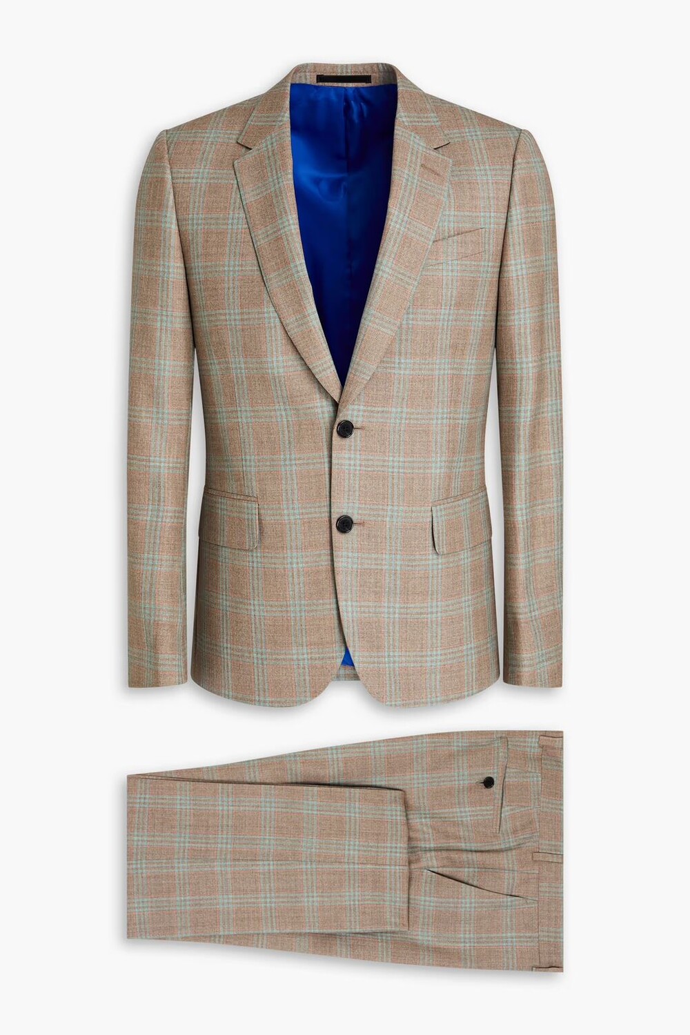 

Шерстяной костюм в клетку Soho Paul Smith, нейтральный