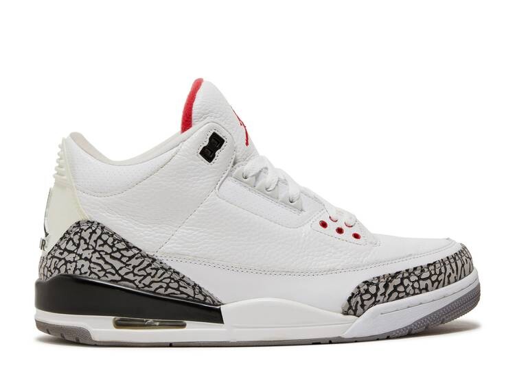 

Кроссовки AIR JORDAN 3 RETRO 'WHITE CEMENT' 2011, белый