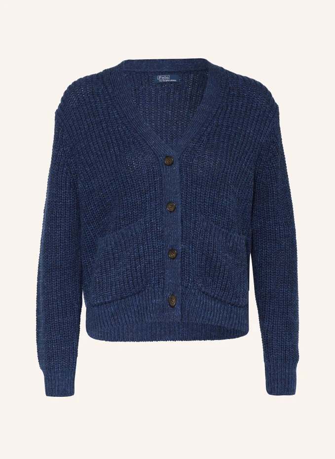 

Кардиган с льном Polo Ralph Lauren, синий