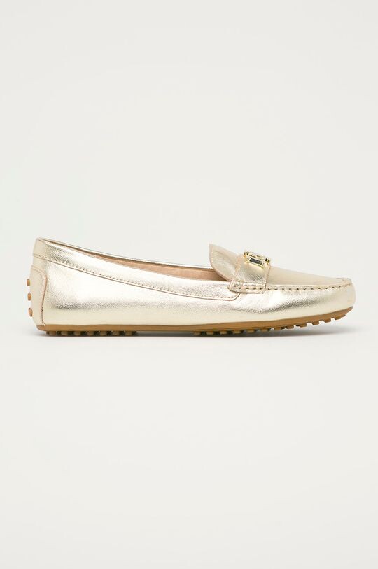 

Кожаные мокасины Lauren Ralph Lauren, золото