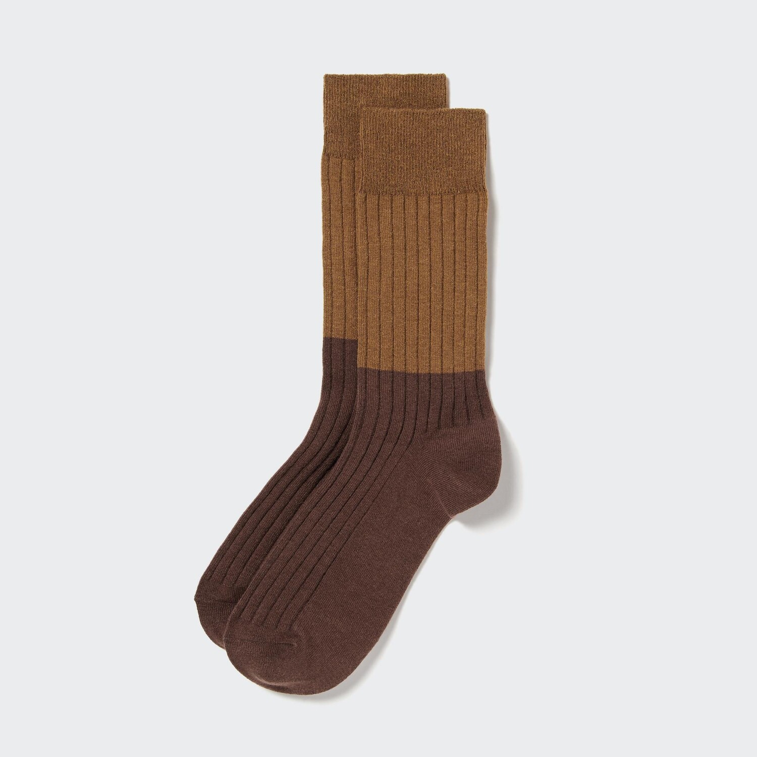 

Термоноски HEATTECH с цветными блоками Uniqlo, коричневый