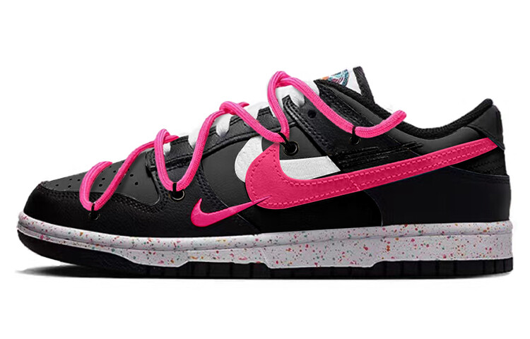 

Кроссовки Nike Dunk Skateboard Shoes Women's Low-Top Pink, черный