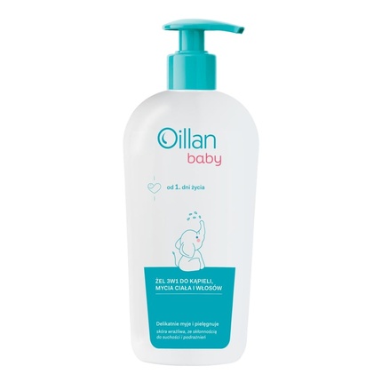 Oillan Baby 3в1 Гель для душа, средства для мытья тела и волос 750мл