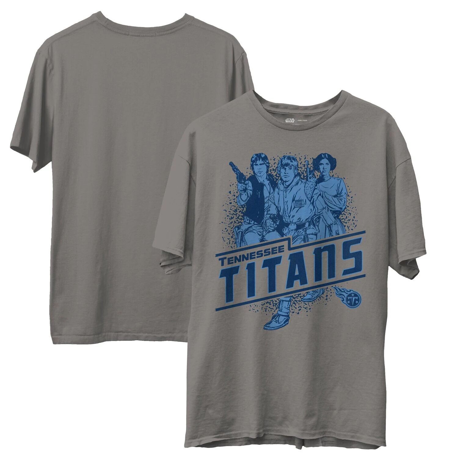 

Мужская футболка Junk Food Heathered Grey Tennessee Titans Rebels Star Wars
