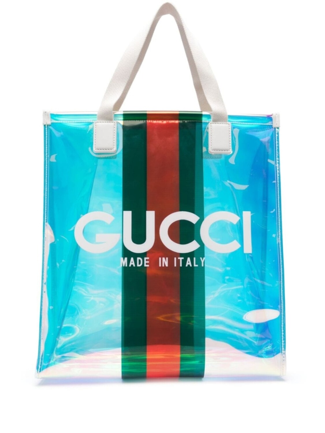

Gucci прозрачная сумка-тоут с голографическим эффектом, мультиколор